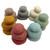 Earth Stack Sort Roll Throw Set  | 63 piece Set | Papoose Toys Earth Stack Sort Roll Throw Set  | 63 piece Set | Papoose Toys