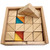 Mixed Wood and Lucite Small Triangles 32pc | Papoose Toys Mixed Wood and Lucite Small Triangles 32pc | Papoose Toys