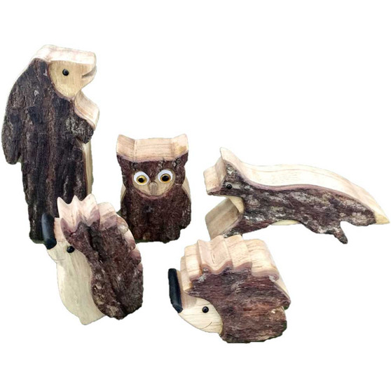 Woodland Animals  5 pieceSet by Papoose Toys|