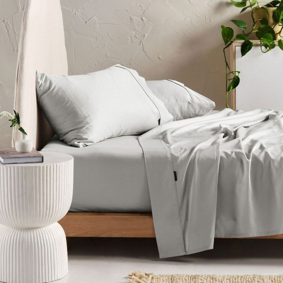 Augusta Grey Sheet Set by Linen House|