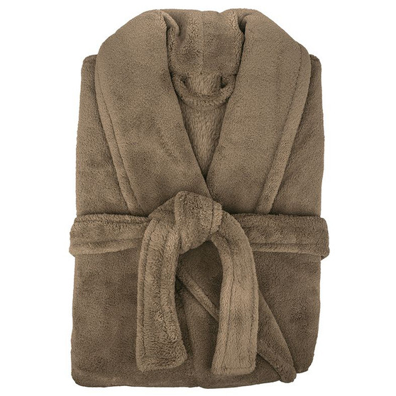 Microplush Latte Bath Robe by Retreat|
