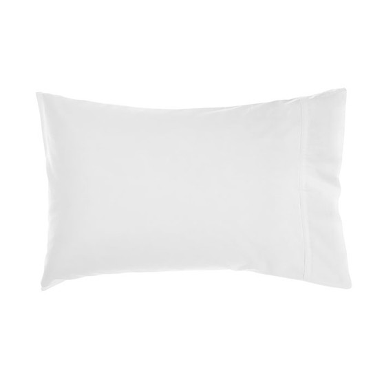 Nara White Standard Pillowcase | Linen House