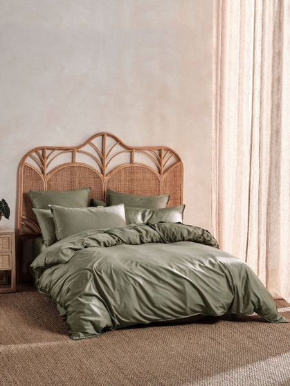Nara Moss Quilt Cover Set | Linen House