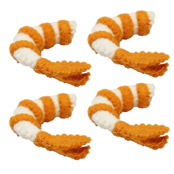 Cooked Prawns 4pc | Papoose Toys