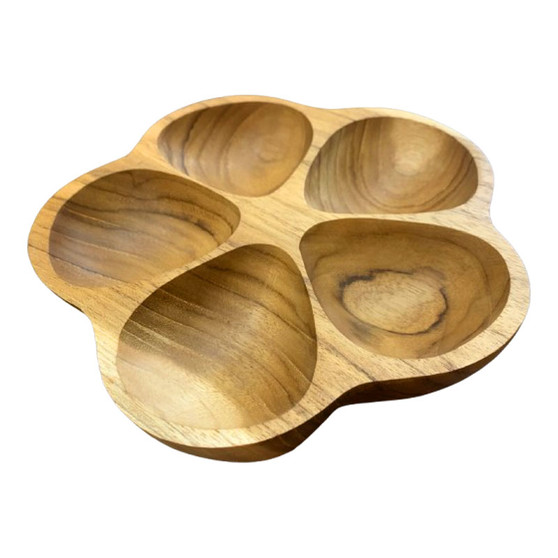 Wooden Petal Bowl