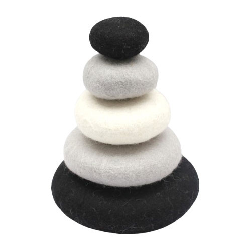 Achromatic Stacking Pebbles | Papoose