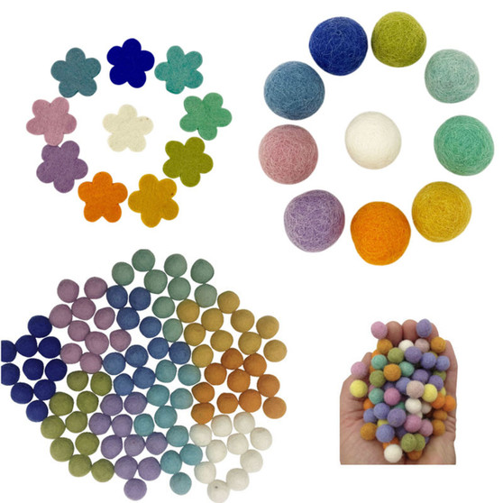 Mandala Garden Felt Accessories Pastel