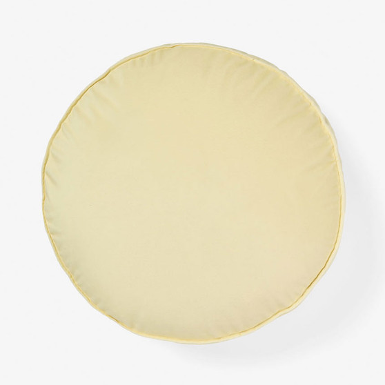 Linen House Toro butter Round Velvet Cushion