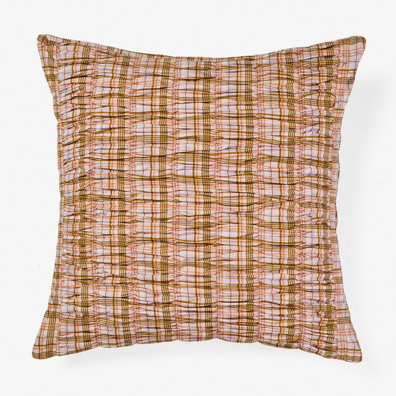 All‑over ruching texture on Darcy European pillowcase