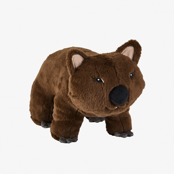 William Wombat Brown Novelty Cushion