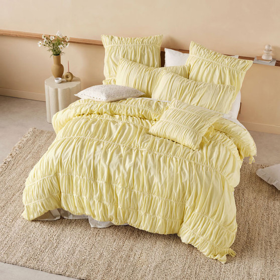 Layla Lemon Quilt Cover Set