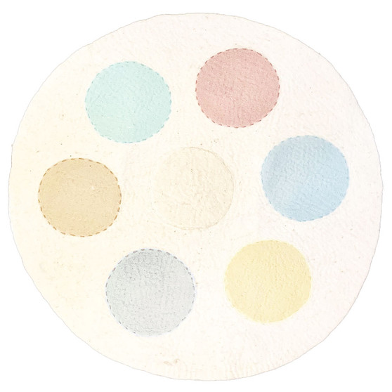 Pastel Circles Felt Mat 70cm