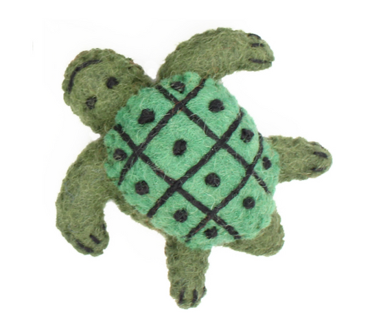 Green Turtle Felt | Papoose Toys
