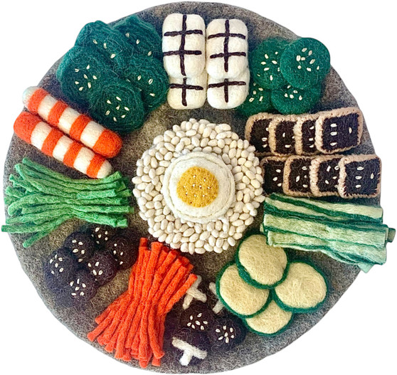 Korean Bibimbap Set - Wool Felt