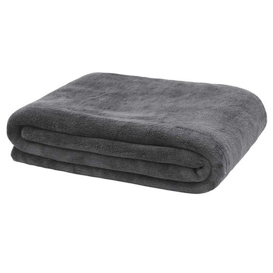 Microplush Throw by Bambury|Charcoal