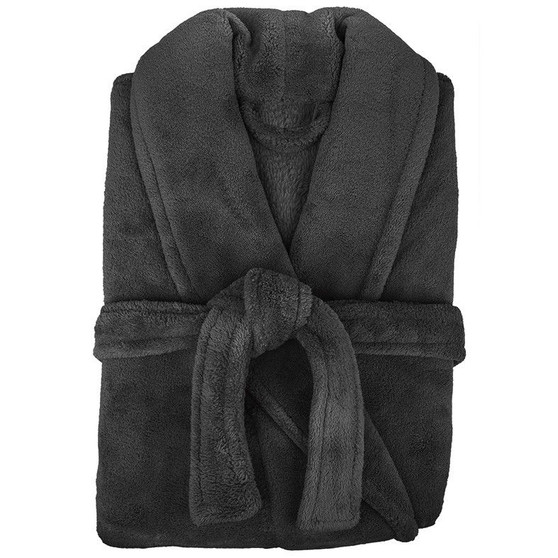 Microplush Bath Robe | one size | Pewter | Retreat