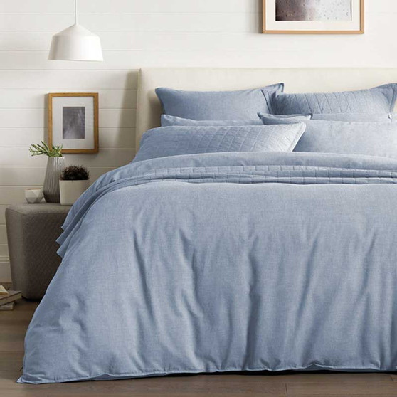 Sheridan Reilly Chambray Quilt Cover & Pillowcase
