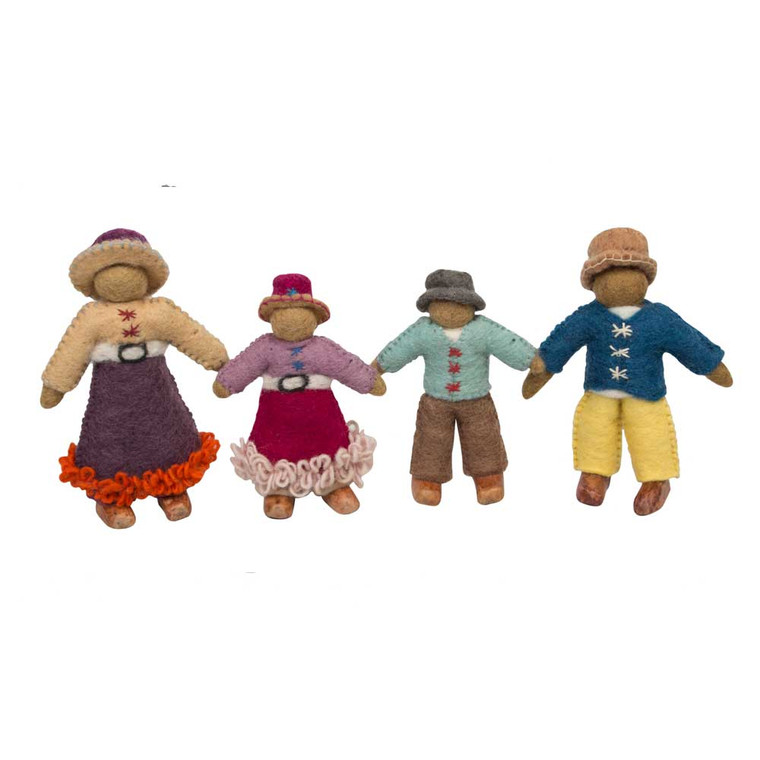 Asian Family/4pc  by Papoose Toys|