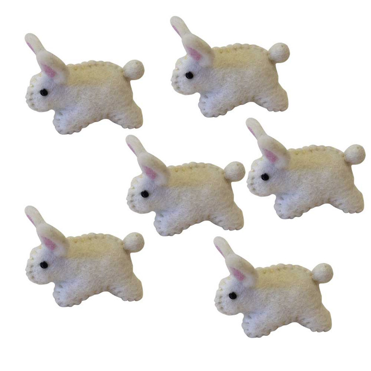Baby Bunnies/6pc  by Papoose Toys|