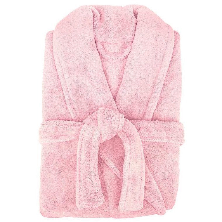Microplush Pink Bath Robe by Retreat|