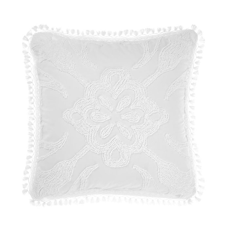 Rapallo White European Pillowcase | Linen House