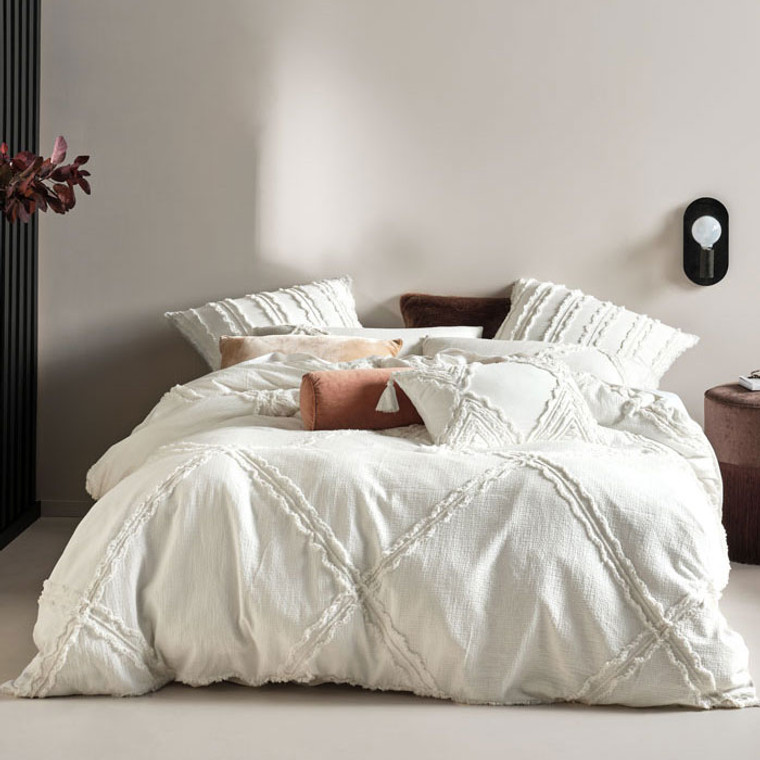 Heather White Quilt Cover Set | Linen House