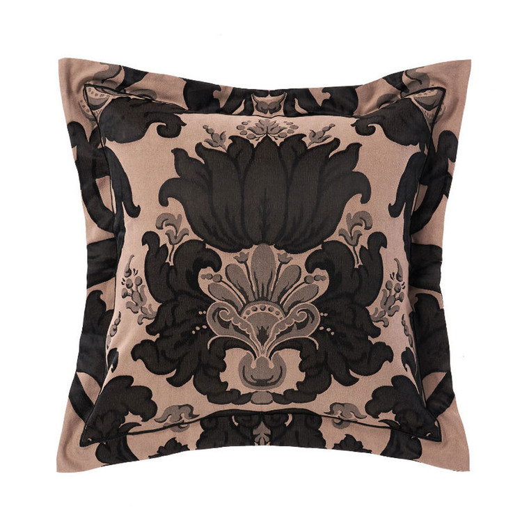 Dionisia Black European Pillowcase | Grace by Linen House