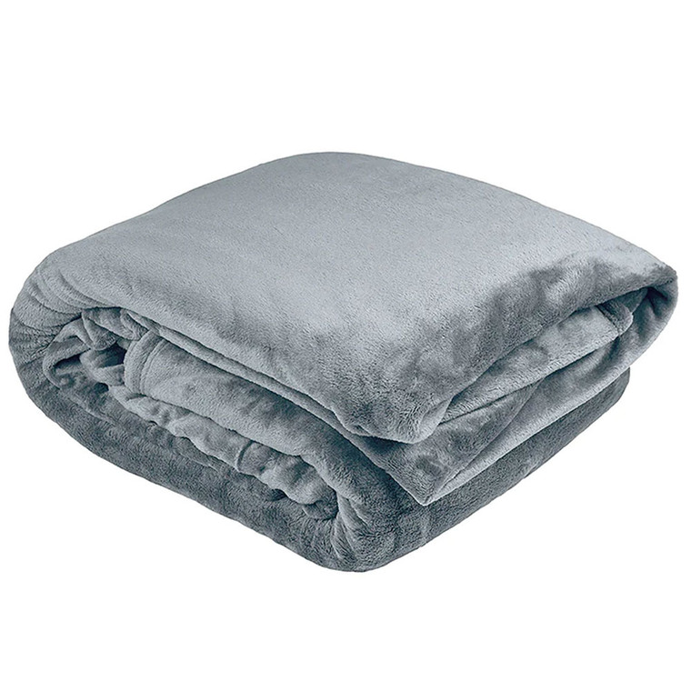 Ultraplush Steel Blue Blanket | Bambury