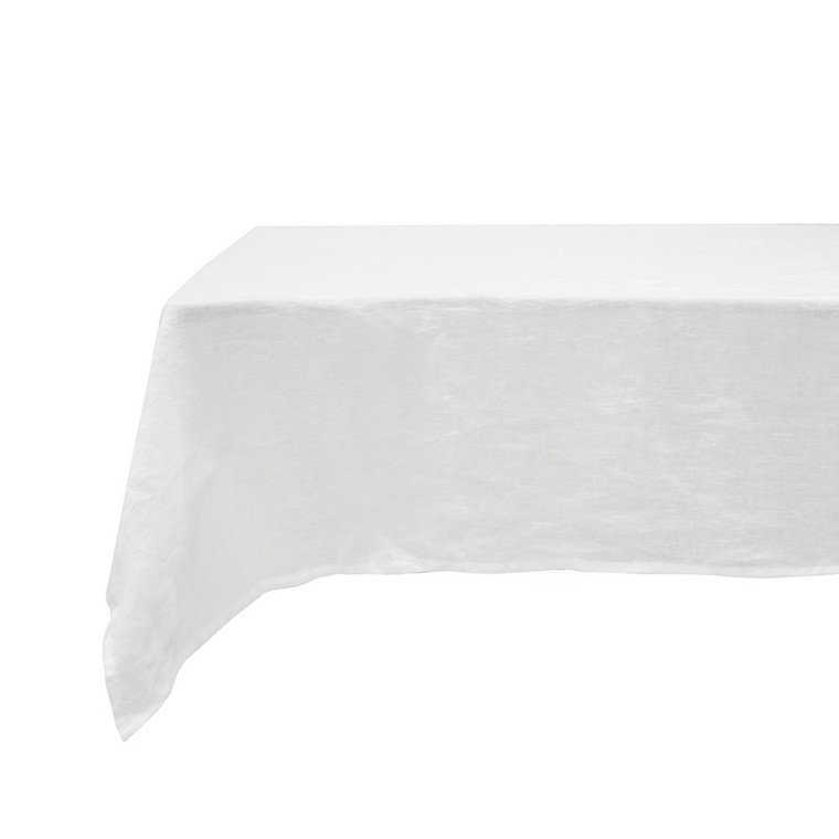 French Linen Ivory Tablecloth | Bambury