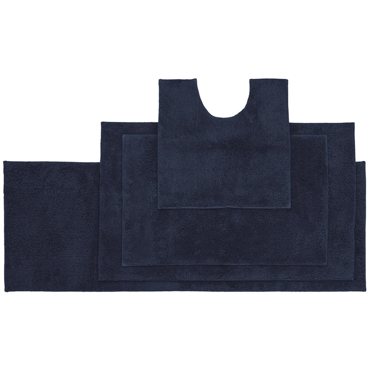 Microplush Navy Bath Mats | Bambury