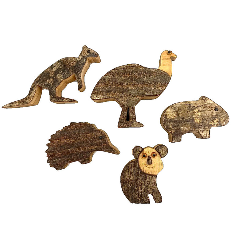 Australian Native Wooden Animals