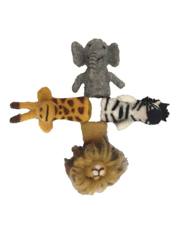 African Animal Finger Puppets | Papoose Toys