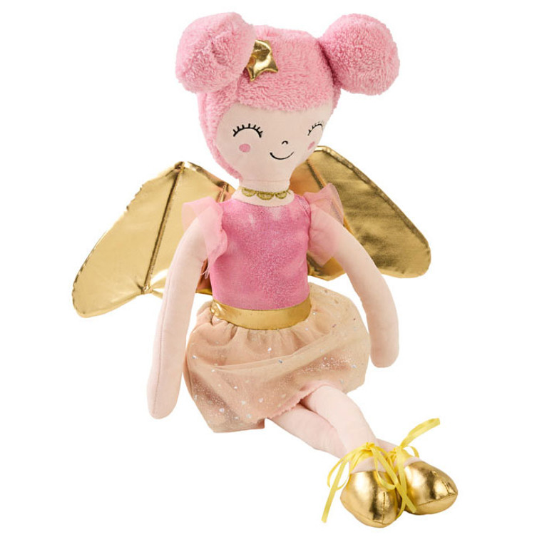 Fairy Flutter Gold Novelty Cushion | Linen House Kids