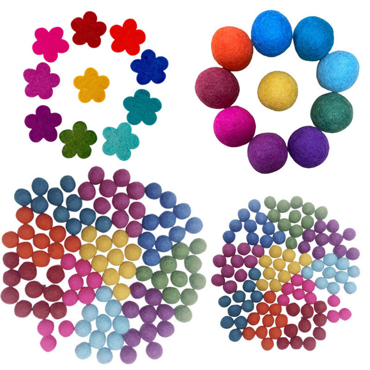 Mandala Garden Felt Accessories Bright Mandala Garden Felt Accessories Bright