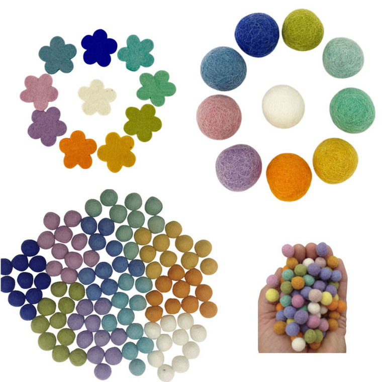 Mandala Garden Felt Accessories Pastel Mandala Garden Felt Accessories Pastel