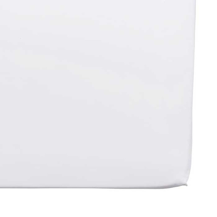 Linen House Augusta White 500TC Cotton Fitted Sheet 50cm Wall|White