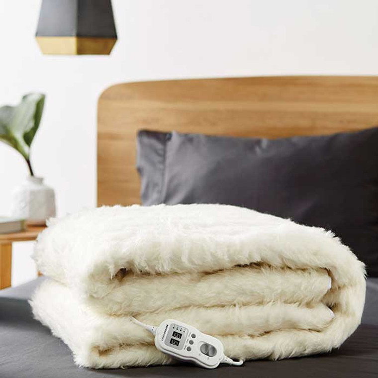 Wool Electric Blanket by Linen House|