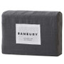 French Linen Quilt Cover Set  Charcoal | Bambury