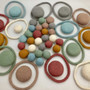 Earth Felt Balls 3.5cm | 49 piece set | Papoose Toys