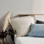 300TC Cotton Percale Vienna European Pillowcase | Blue | Linen House
