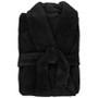 Microplush Black Bath Robe by Retreat|