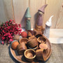Natural Wooden Small Bowls by Papoose Toys