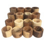 Natural Wooden Tubes 16 Piece Set by Papoose Toys