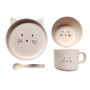 BambooWare Kids 4 PC Dining Set - Kitten | Pilbeams