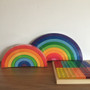 Bauspiel Large & Giant Rainbow with Acrylic Cubes