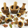 Wooden Mortar & Pestles