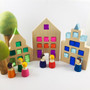 Papoose Toys Dutch Houses with Lucites and Little People