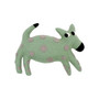 Dog novelty cushion in sage