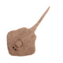 wool felt sting ray underneath view