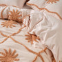 Tangier Clay Quilt Cover detail by Linen House